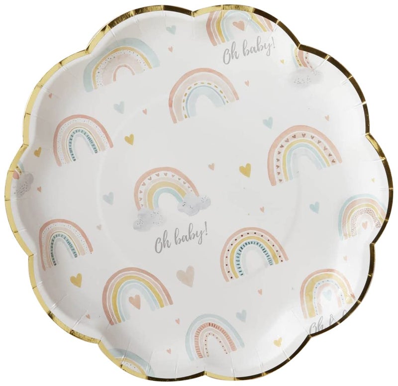 Kate Aspen Boho Rainbow Shower Decorations 9 Inch Woodland Baby