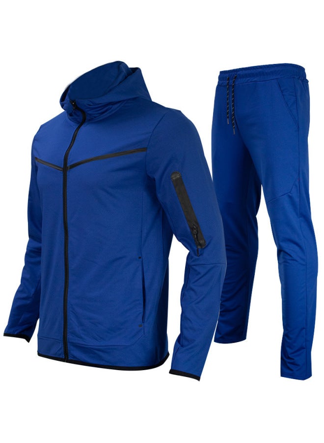Trendy Men's Suits, Spring And Autumn Sportswear, Casual Jackets And Sweatshirts, Two-piece Set - Image 1