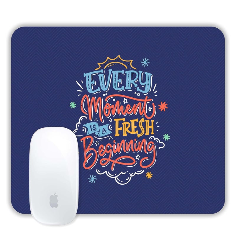 TURTLEWINGS | Mousepad | Inspirational Quote Mousepad – 22x18 cm, 3mm Thick | Abstract Design Non-Slip Rubber Base | Office, Study & Gaming Use | Premium Smooth Surface 222 (12) - Image 1