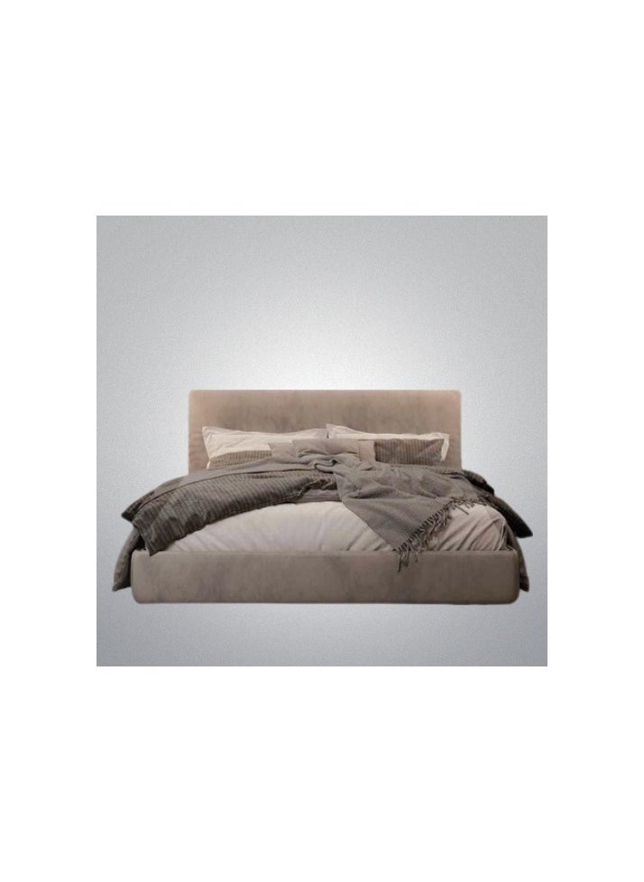 Malazhouse - Button tufted bed Beige - 120cm - Image 1