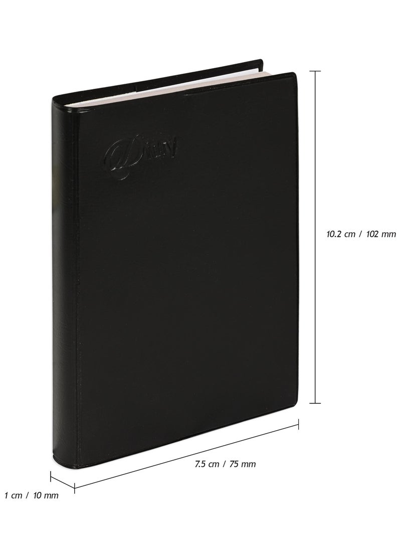 FIS Fis 2025  Pocket Diary English With Pvc Soft Cover Black -FSDI09E25BK  - Image 4