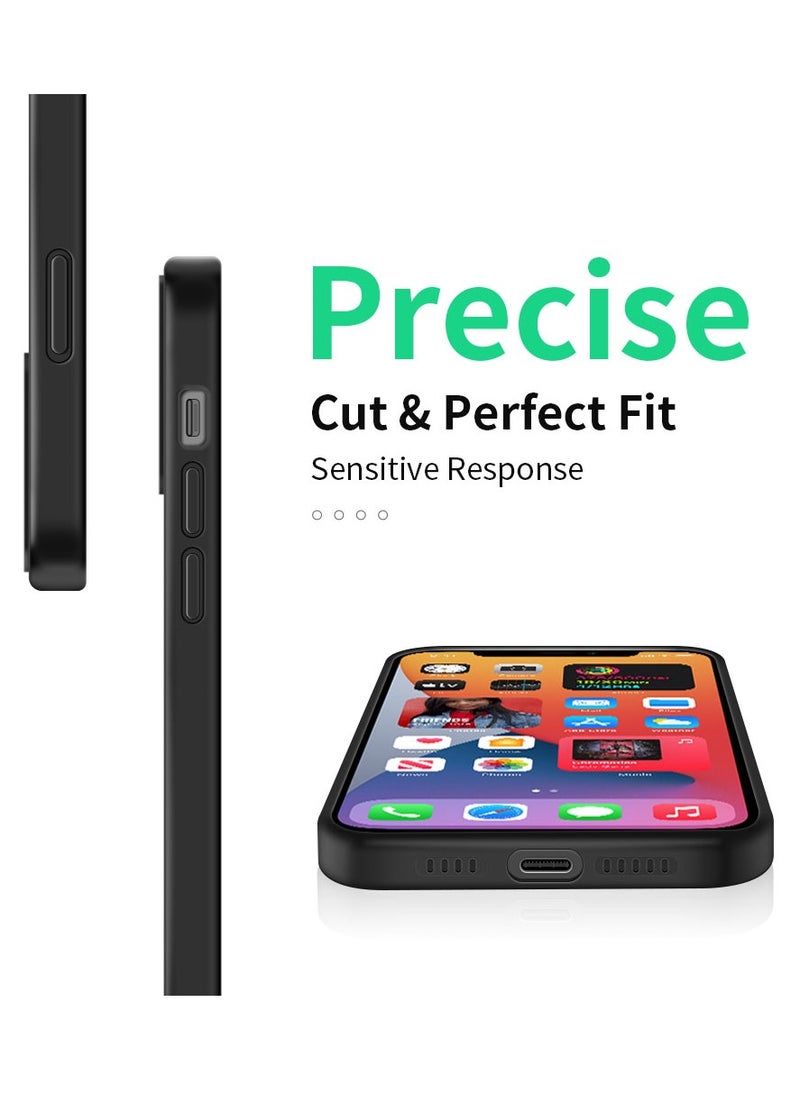 INFOSUN Compatible with apple iPhone X/Xs Full Coverage for Protective Case, Ultra Slim Soft Silicone Gel TPU Cover, Matte Surface Ultra-Thin Case, for iPhone X/Xs(Black)