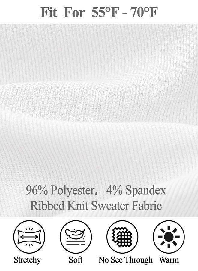 EXARUS Girls Long Sleeve Sweater Dress Bodycon Off Shoulder/Scoop Neck Ruched Ribbed Knit Tight Pencil Mini Dresses, Off Shoulder White, 12 Years - Image 5