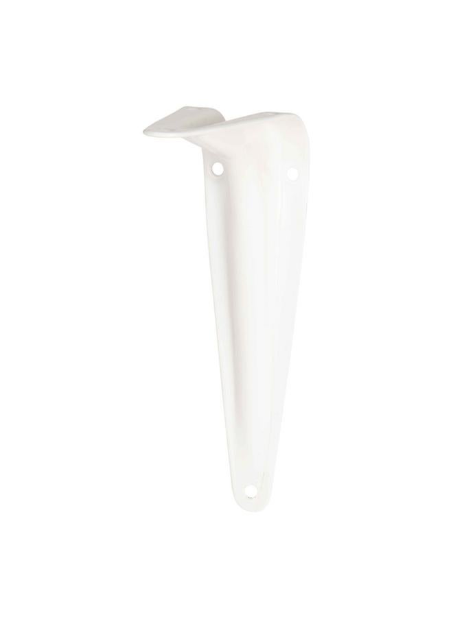 ACE 18-Gauge Wall Mount Decorative Steel Shelf Bracket White 4 x 5inch 5294061  - Image 3