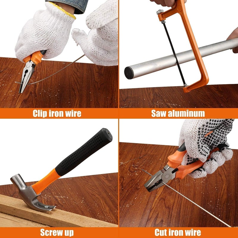 WEMART 128 Piece Power Tools Kit With 36V Cordless Drill, 25+3 Clutch With Impact, Professional Household Home Tool Kit Set With Diy Hand Tool Kits For Garden Office House Repair Maintain - Image 5