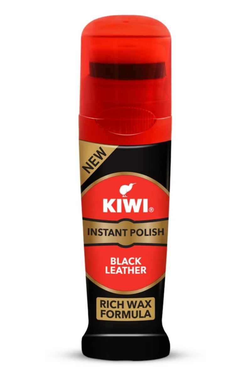 Kiwi Instant Polish - Black Leather Rich Wax Formula 75ml