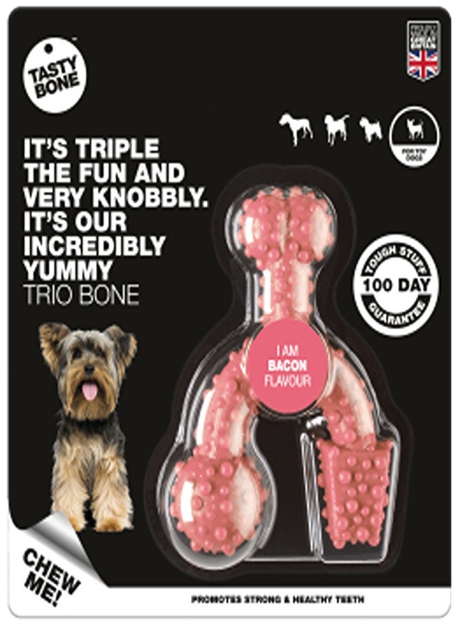 TastyBone Nylon Trio Toy Dog - Bacon