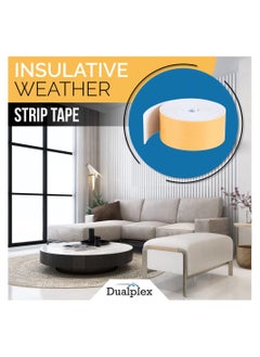 SYOSI High Density Foam Weather Stripping Door Seal Strip Insulation Tape Roll for Insulating Frame Window Air Conditioner Self Adhesive Weatherstrip 2inx1/4inx10Ft  - Image 4