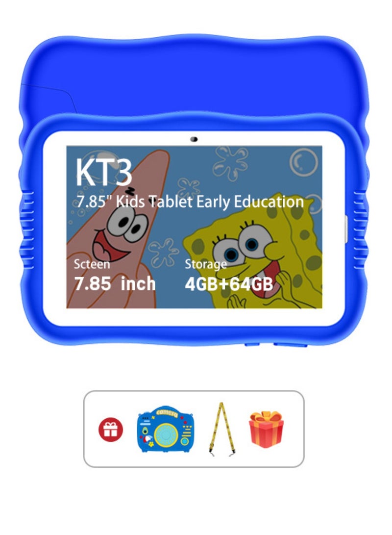 besrey  Children's English enlightenment education, 7.85-inch children's English learning tablet, built-in English learning courses, with protective case, parental control, children's gift, 1024x600 IPS HD touch screen, Wi-Fi 6+BT4.0, 2800mAh battery - Image 1