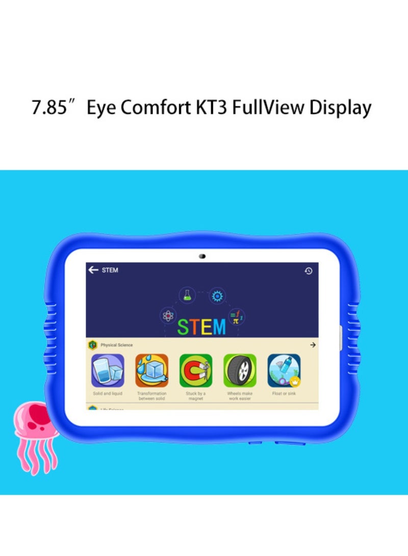 besrey  Children's English enlightenment education, 7.85-inch children's English learning tablet, built-in English learning courses, with protective case, parental control, children's gift, 1024x600 IPS HD touch screen, Wi-Fi 6+BT4.0, 2800mAh battery - Image 2