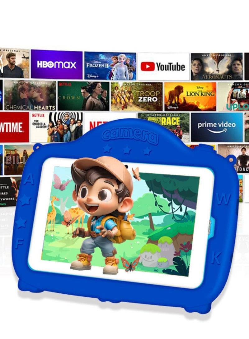 besrey  Children's English enlightenment education, 7.85-inch children's English learning tablet, built-in English learning courses, with protective case, parental control, children's gift, 1024x600 IPS HD touch screen, Wi-Fi 6+BT4.0, 2800mAh battery - Image 4