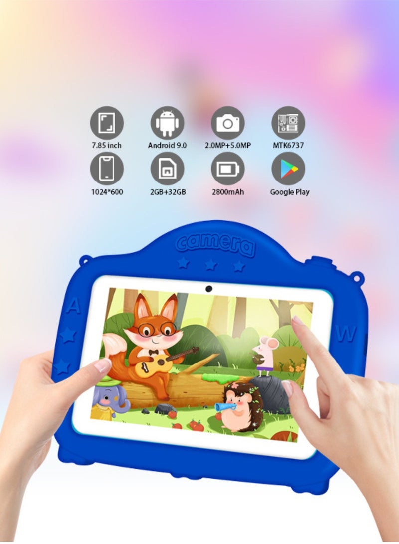 besrey  Children's English enlightenment education, 7.85-inch children's English learning tablet, built-in English learning courses, with protective case, parental control, children's gift, 1024x600 IPS HD touch screen, Wi-Fi 6+BT4.0, 2800mAh battery - Image 5