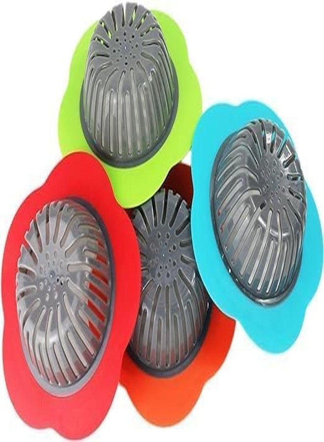 Thea Drain Strainers - Silicone & Plastic Kitchen Sink Strainer with Anti-Clogged Holes, Central Stem Design - Versatile Functionality for Home & Kitchen, Plumbing, Bathroom (Pack of 2) - Image 3