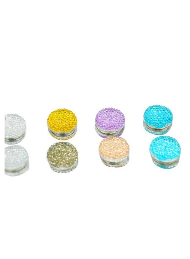 Alissa 12-Pack Magnetic Hijab Pins – Elegant Rhinestone Scarf Brooch Set – No-Snag, Multi-Use Round Fasteners for Hijabs, Shawls & Accessories - Image 5