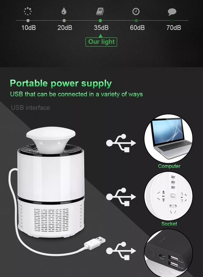 AGD USB Electric Mosquito Killer Lamp White  - Image 3