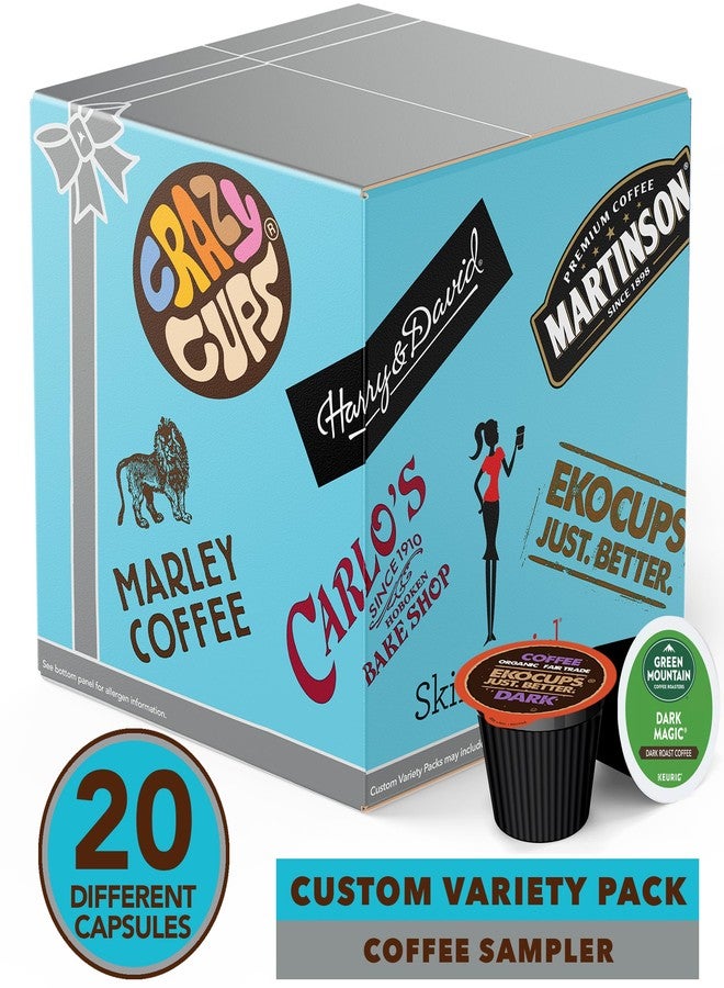 Crazy Cups Custom Variety Pack Coffee, Single Serve Cups for Keurig K Cup Brewers, Variety, 20 Count - Image 2