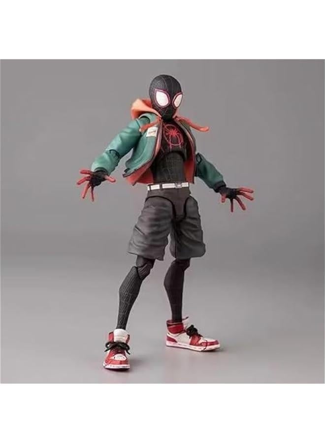 S-Piderman: Into The Spider-Verse Miles Morales Sentinel SV Super Heroes 6 inches / 16 cm Joints Moveable Action Figure, 7inch