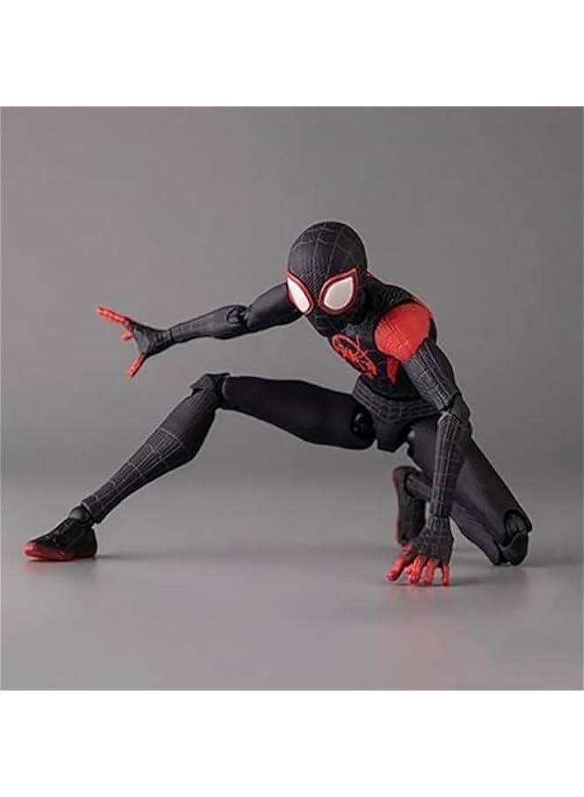 S-Piderman: Into The Spider-Verse Miles Morales Sentinel SV Super Heroes 6 inches / 16 cm Joints Moveable Action Figure, 7inch