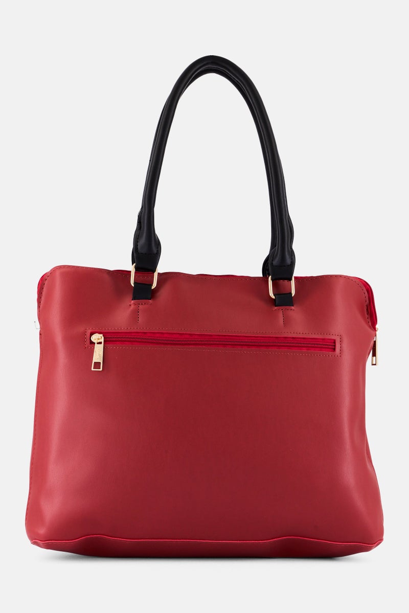 Lavie حقيبة يد بشعار العلامة التجارية للنساء، حمراء - Image 3