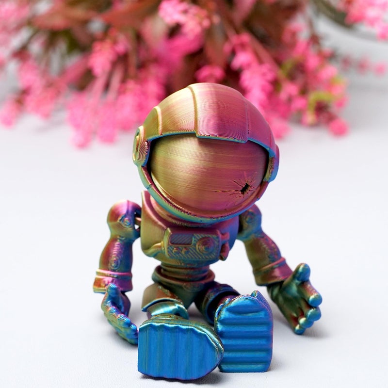 LUYUCUBE 5inch 3D Printed Space Zombie Skeleton AstronautFlexible Realistic Articulated Animal Fidget ToysMystery Figurines GiftsExecutive Desk Dcor and Festival Collectible Halloween RYB - Image 3