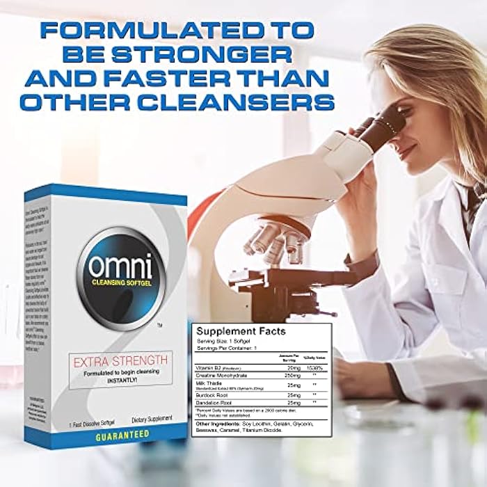 Wellgenix Omni Herbal Detox Cleanse Softgel: Fast Acting Body Detox, Quick Flush Toxin Removal, Herbal Cleanse Detox to Flush Your System, 1 Fast Acting Softgel - Image 5