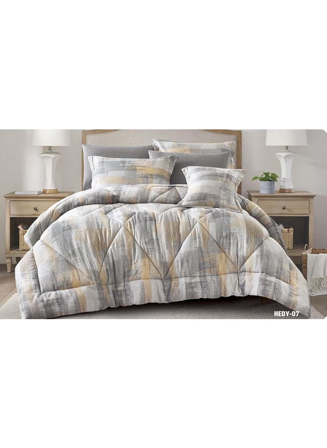 Dream road 7 Piece Double Cotton Comforter Set 