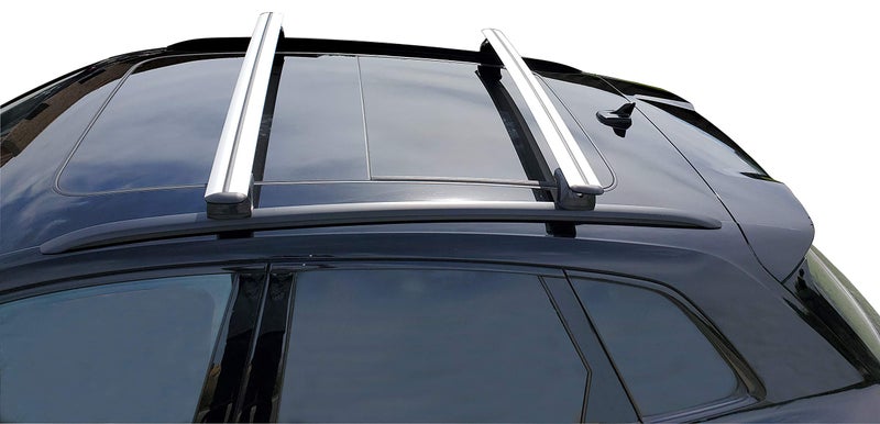BRIGHTLINES Heavy Duty AntiTheft Premium Aluminum Roof Bars Roof Rack Crossbars Compatible with 2017 2018 2019 2020 2021 2022 2023 2024 2025 Audi Q7