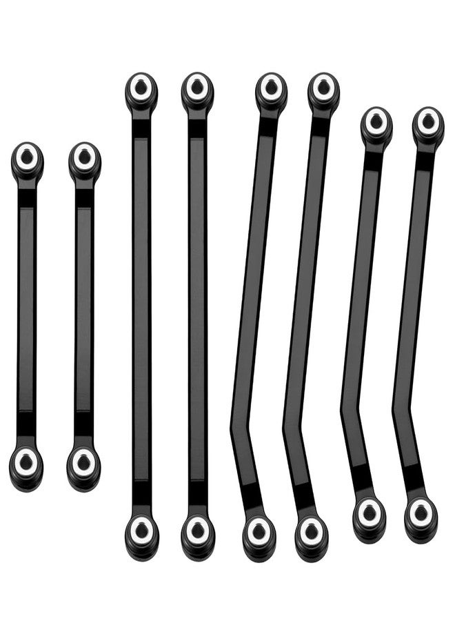 RCLIONS High Clearance Chassis Aluminum Links Set Linkage for Redcat Ascent 1/18th RC Crawler Car Upgrade Parts (Black) - Image 2