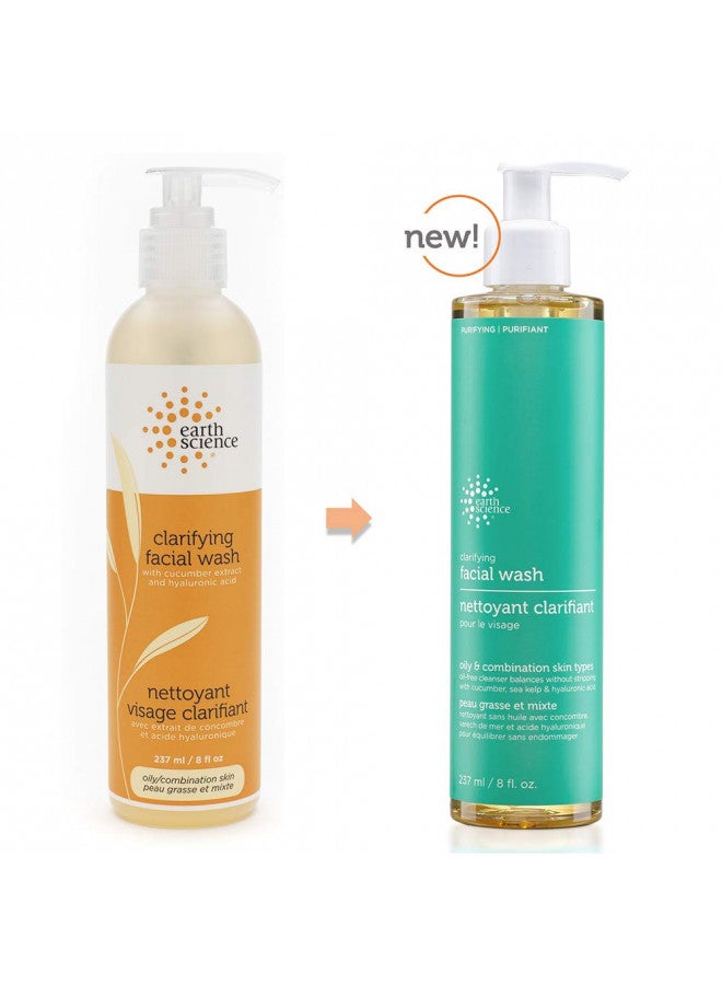 Earth Science EARTH SCIENCE - Gentle Clarifying Facial Wash For Oily, Combination Skin Types (2pk, 8 fl. oz.) - Image 3