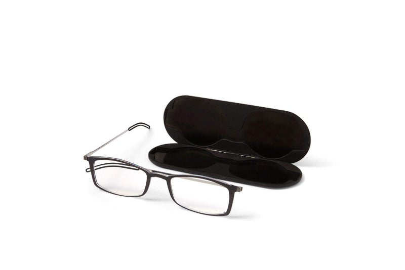 ThinOptics Unisex Adult Glasses Reading, Regular Case / Rectangle Black, 2.00 US - Image 1