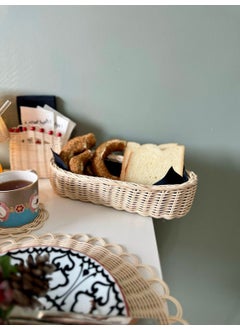 Maison Avf Rattan Bread Basket Oval Bread Bowl  - Image 1