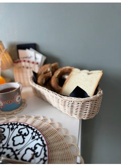 Maison Avf Rattan Bread Basket Oval Bread Bowl  - Image 3