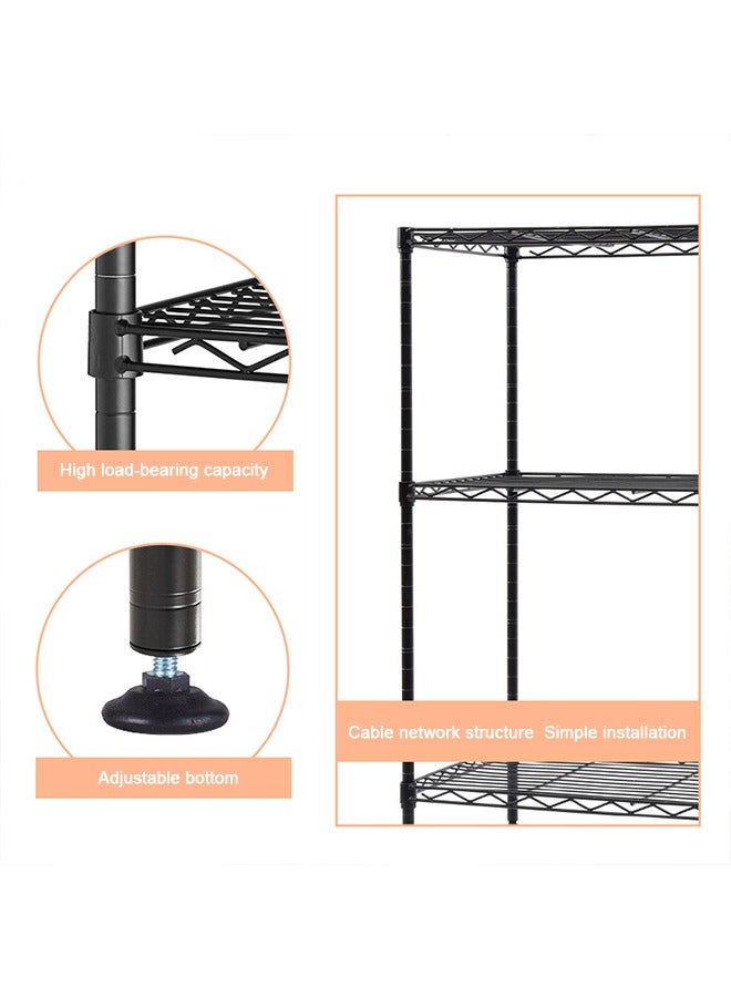 Multifunctional Kitchen Rack Detachable 3-Layer Fruit And Vegetable Storage Rack Living Room Bathroom Storage Rack - Image 3