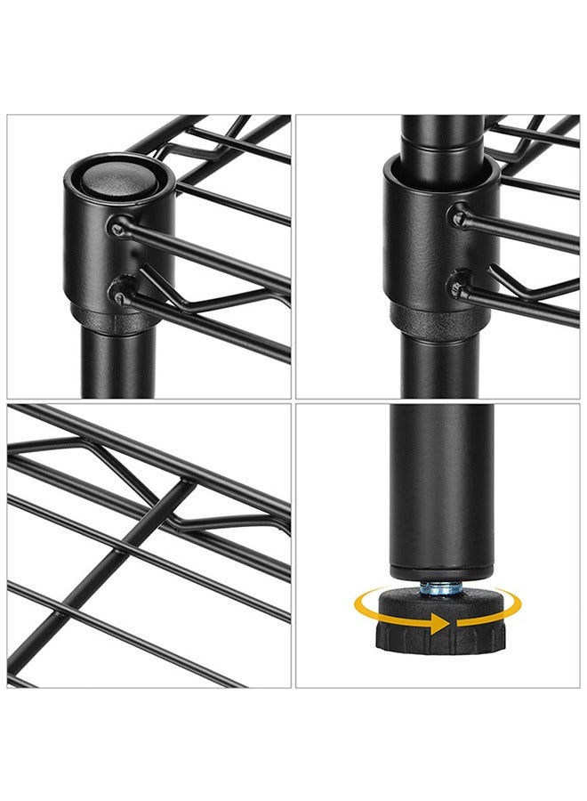 Multifunctional Kitchen Rack Detachable 3-Layer Fruit And Vegetable Storage Rack Living Room Bathroom Storage Rack - Image 4