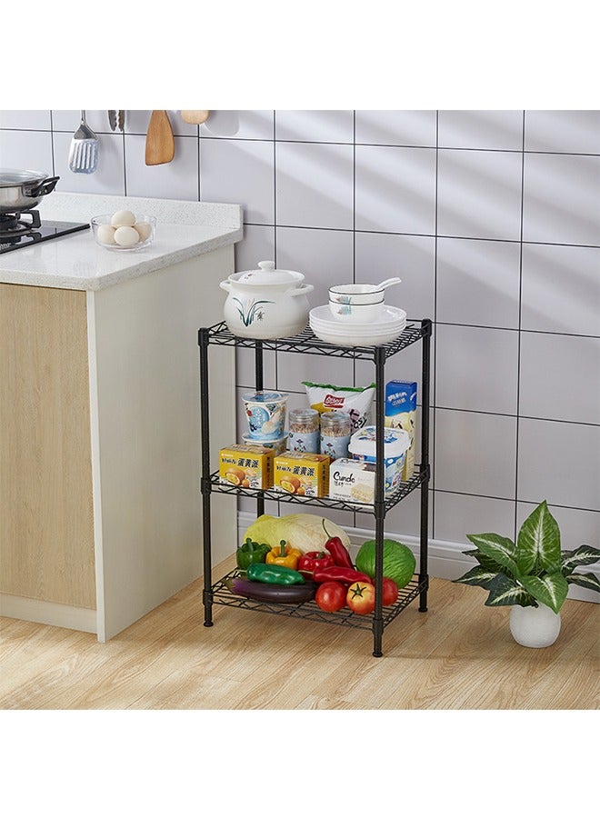 Multifunctional Kitchen Rack Detachable 3-Layer Fruit And Vegetable Storage Rack Living Room Bathroom Storage Rack - Image 5