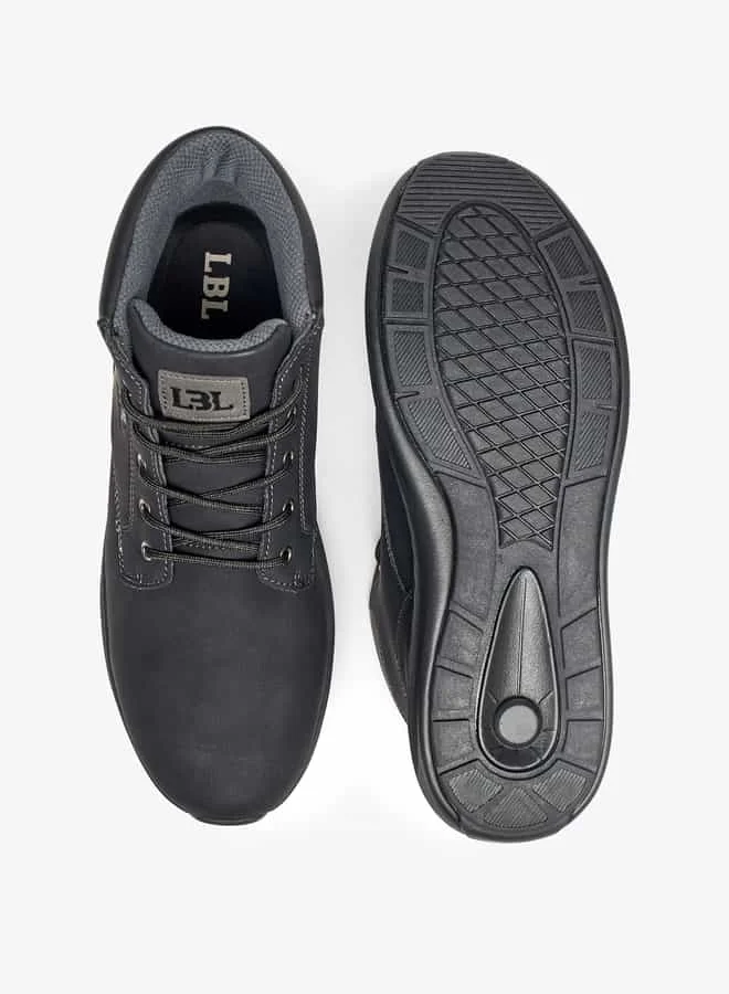 ال بي ال من شو اكسبرس Men Panelled Lace-Up Chukka Boots