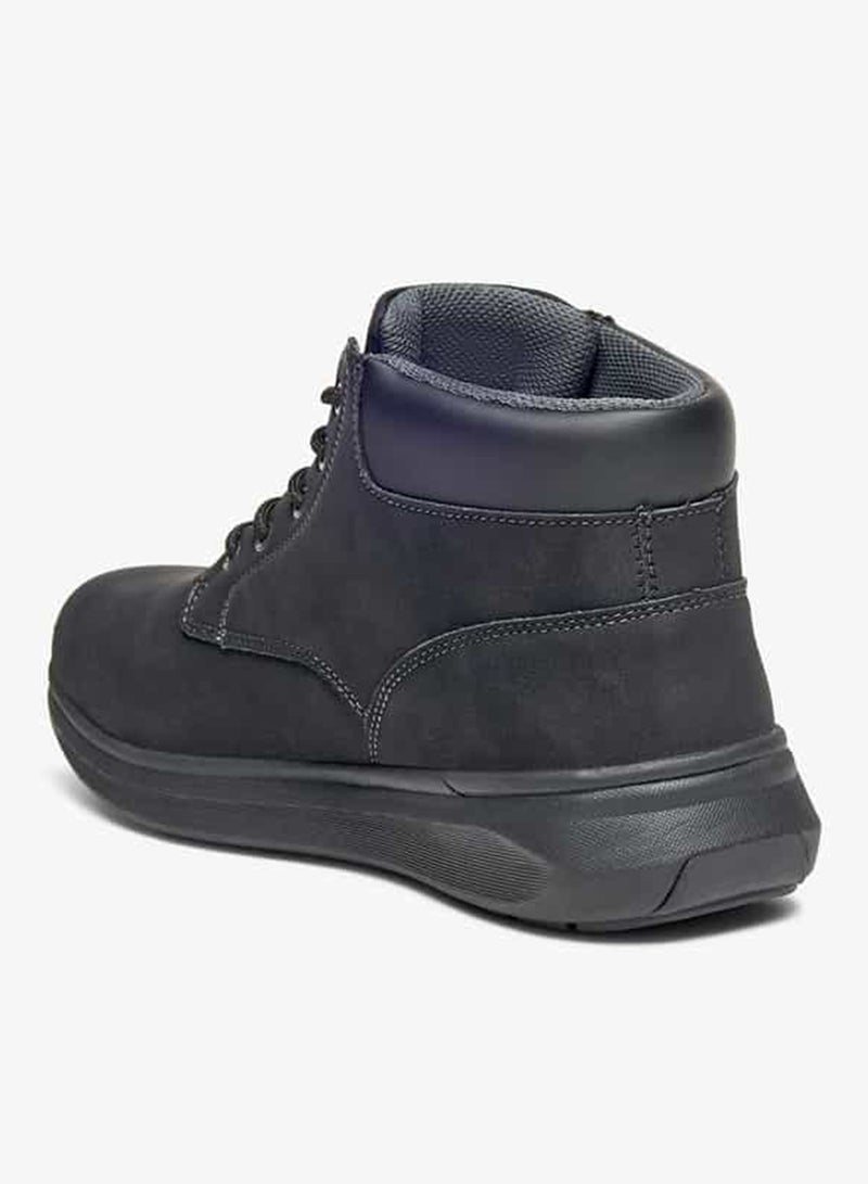 LBL by Shoexpress Panelled Lace-Up Ankle Boots - Image 2