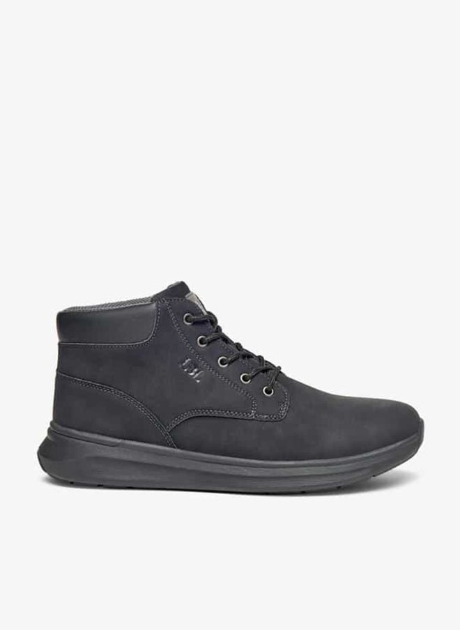 LBL by Shoexpress Panelled Lace-Up Ankle Boots - Image 1