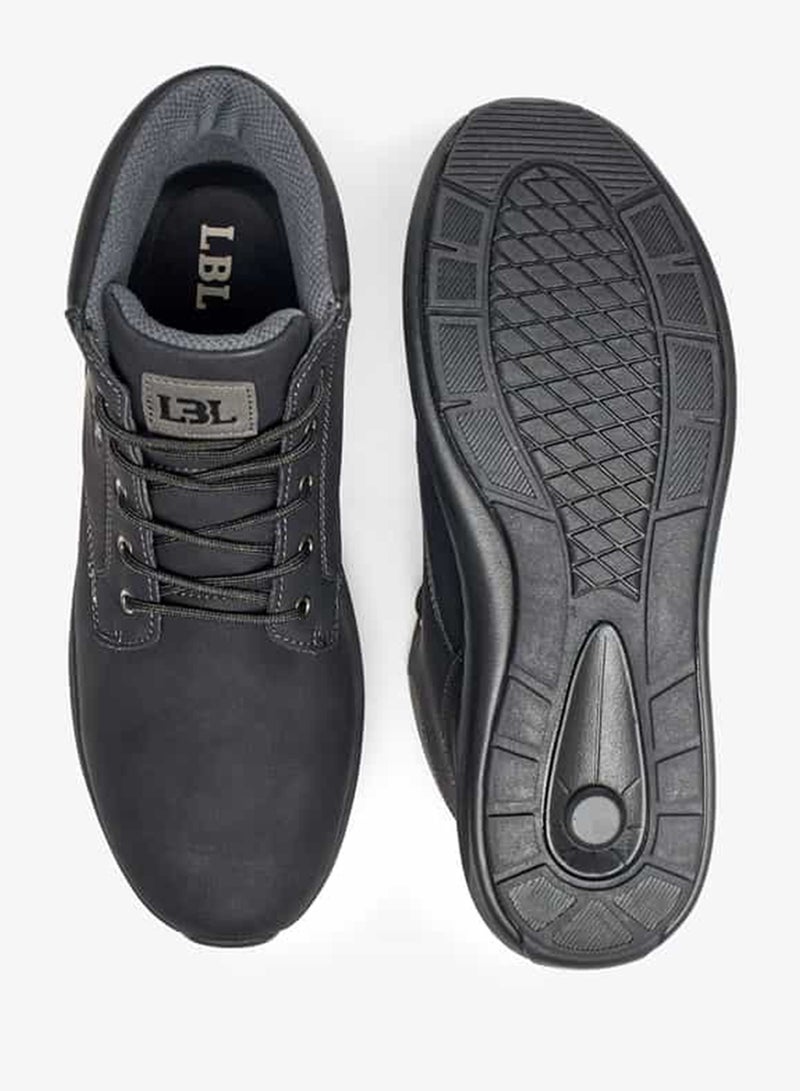 LBL by Shoexpress Panelled Lace-Up Ankle Boots - Image 4