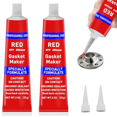 EIGTWEN 170g RTV Silicone Gasket Maker, Red Silicone Sealant Shockproof and Leakproof, High Temperature Resistant, RTV Sealant Can be Used in Engines, Transmissions, Superchargers and All Types of Gaskets - Image 1