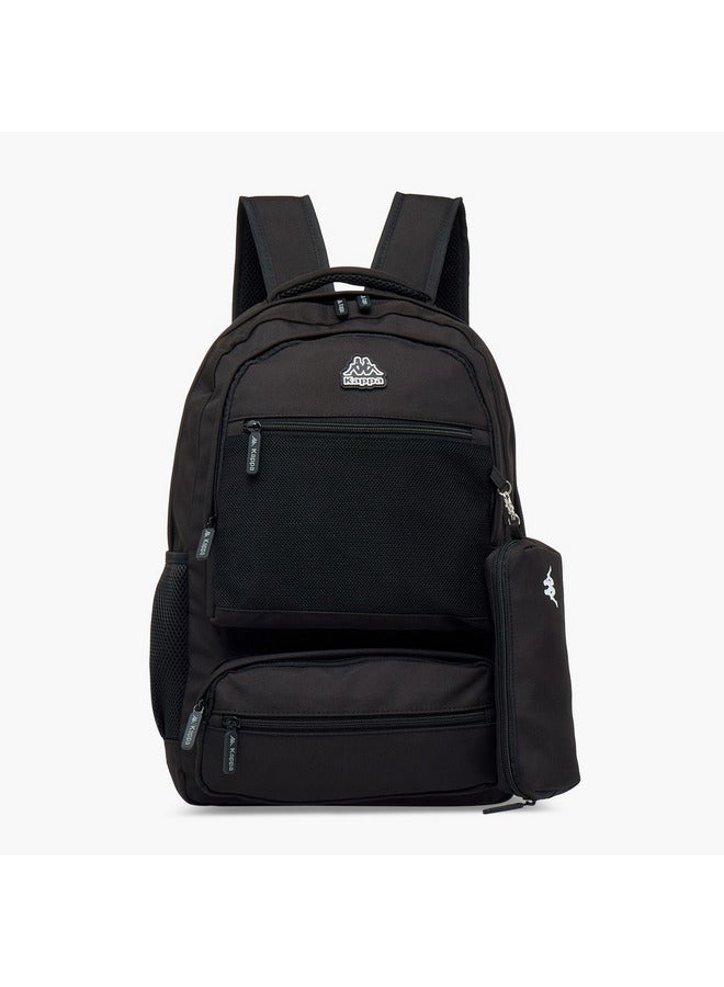 Kappa Unisex Logo Print School Backpack and Pencil Pouch set - Image 1