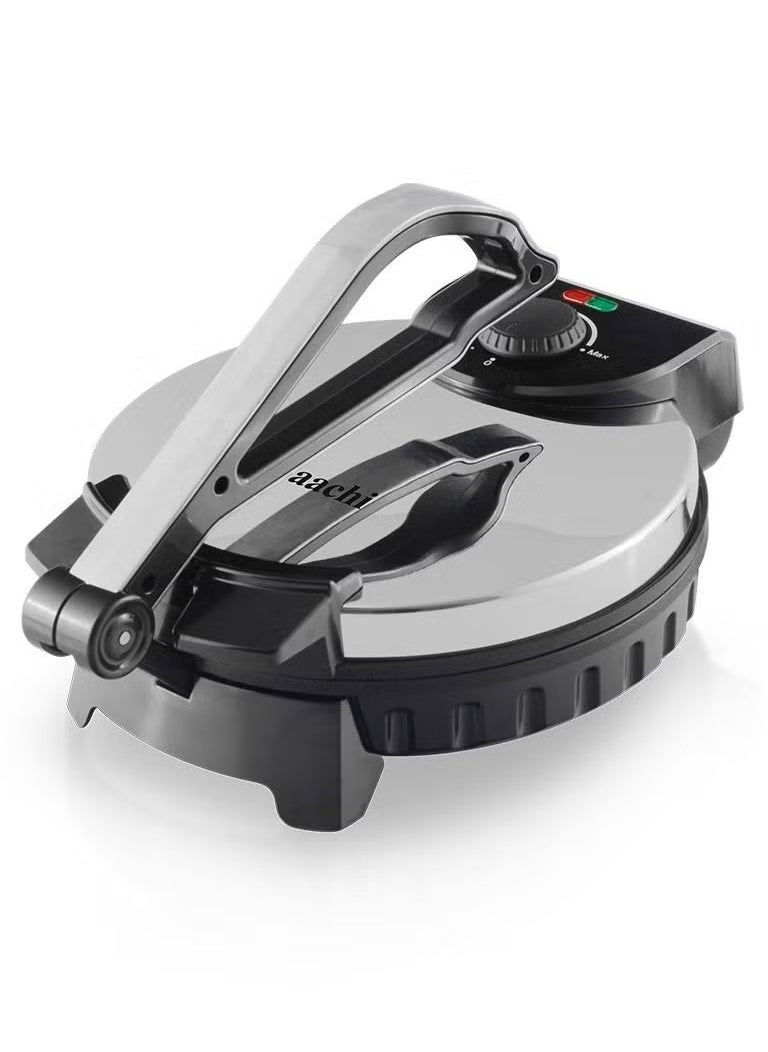 Saaachi - NL--RM--4978 Roti Maker –- 10-Inch Electric Flatbread Press | 1200W Power | Non-Stick Surface | Adjustable Temperature | Fast & Even Heating | Multipurpose for Roti, Chapati, Paratha & More - Image 1