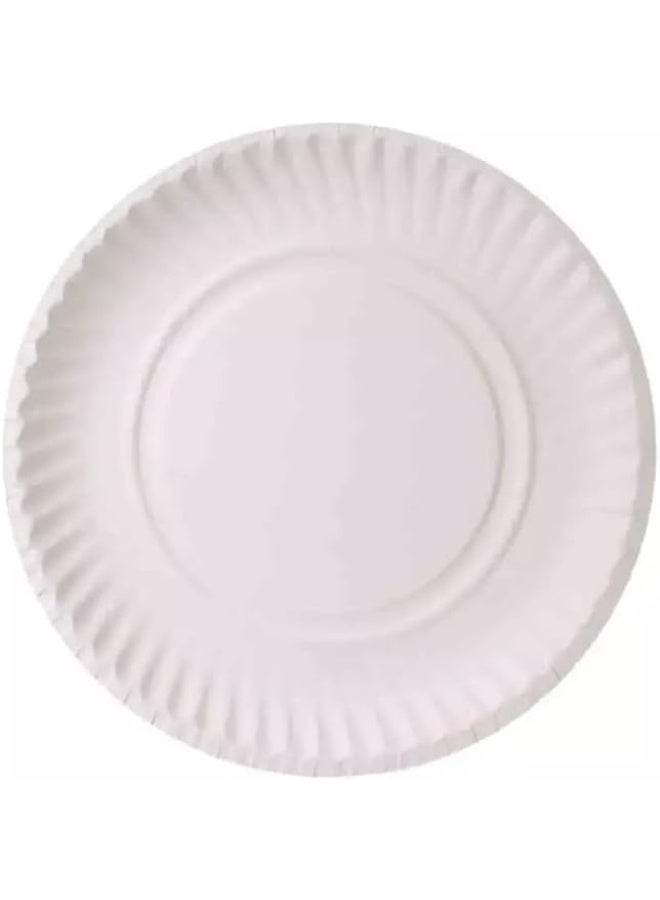 Ecno Pack Disposable Paper Plates 7inch Size- 50pcs - Image 1