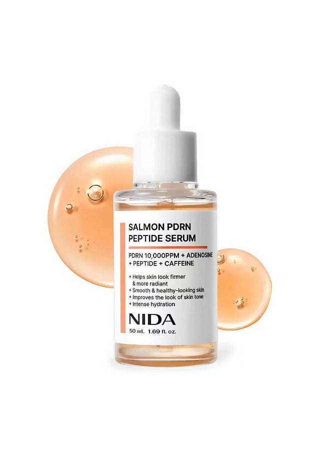 NIDA SALMON PDRN Peptide Facial Serum, Deep Hydrating Firming Salmon DNA Skin Repair Essence, Anti-Aging Wrinkle Reducing Serum for Dry Sensitive Skin - Image 1