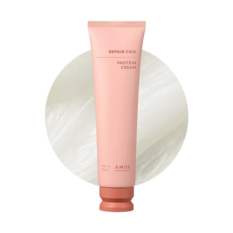 amos PROFESSIONAL علاج بروتين سيكا الاحترافي من أموس لتركه في الشعر | بلسم عميق مضاد للتجاعيد للأطراف المتقصفة والتكسر | 5.0 أونصة سائلة - Image 1