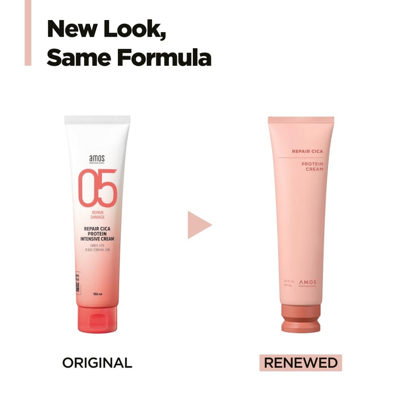 amos PROFESSIONAL علاج بروتين سيكا الاحترافي من أموس لتركه في الشعر | بلسم عميق مضاد للتجاعيد للأطراف المتقصفة والتكسر | 5.0 أونصة سائلة - Image 2