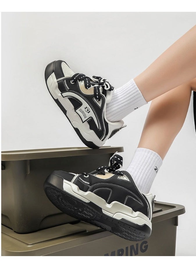 KUYING - New Thick Sole Elevated Board Shoes - Image 1