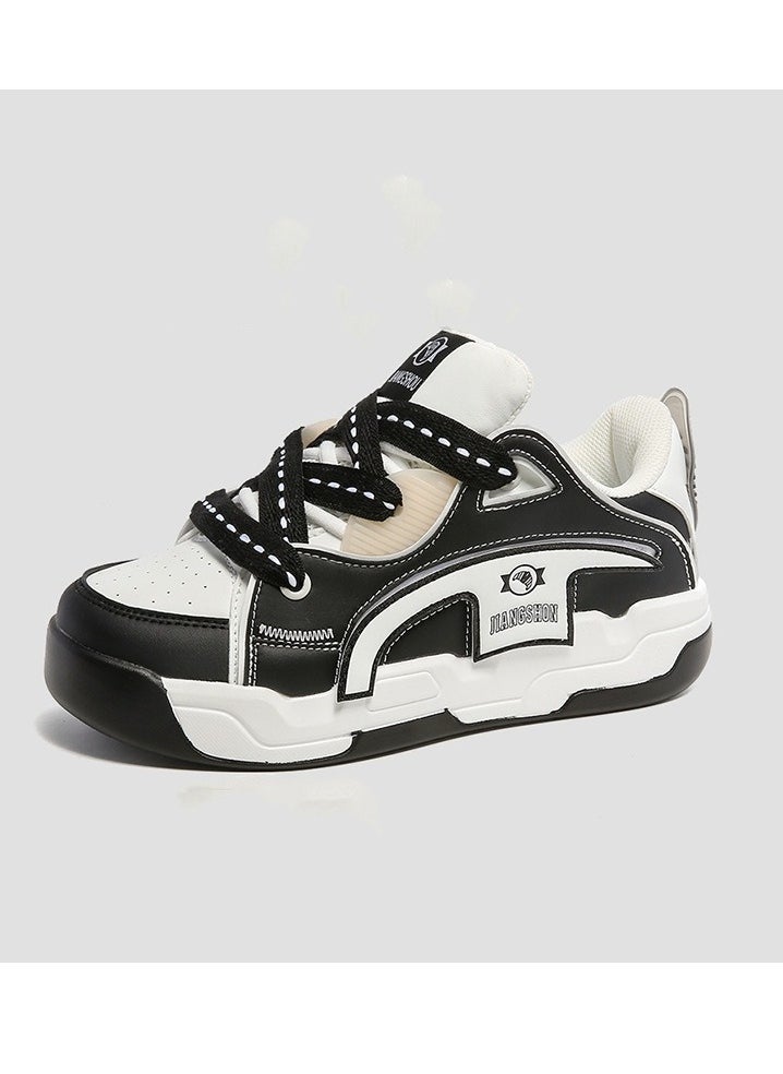 KUYING - New Thick Sole Elevated Board Shoes - Image 1