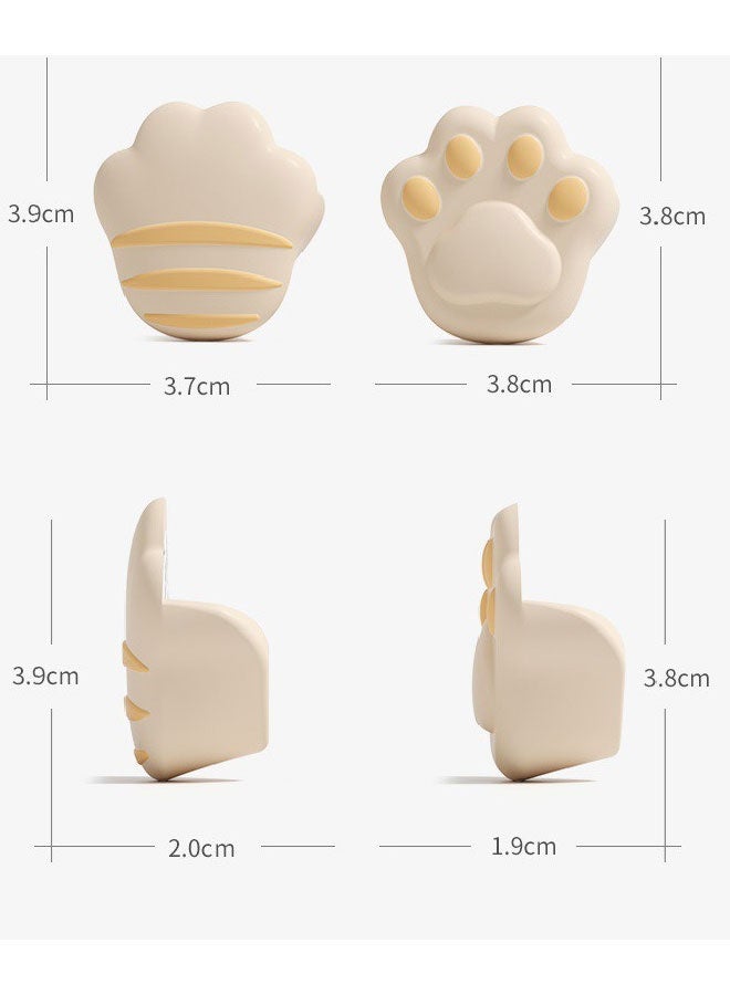 4PCs Brown Cat Paw-Shaped Baby Safety Corner Guards - Silicone Baby Proofing Protectors with Self-Adhesive Tape, Child Safety Edge Cushion for Furniture Sharp Corners - Image 2