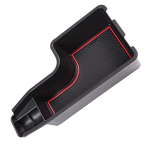 KACEPAR Armrest Box Oragnizer Tray Secondary Storage Box, Center Console Organizer Tray, Compatible with Toyota Rise Raize 2019-2022 - Red - Image 1